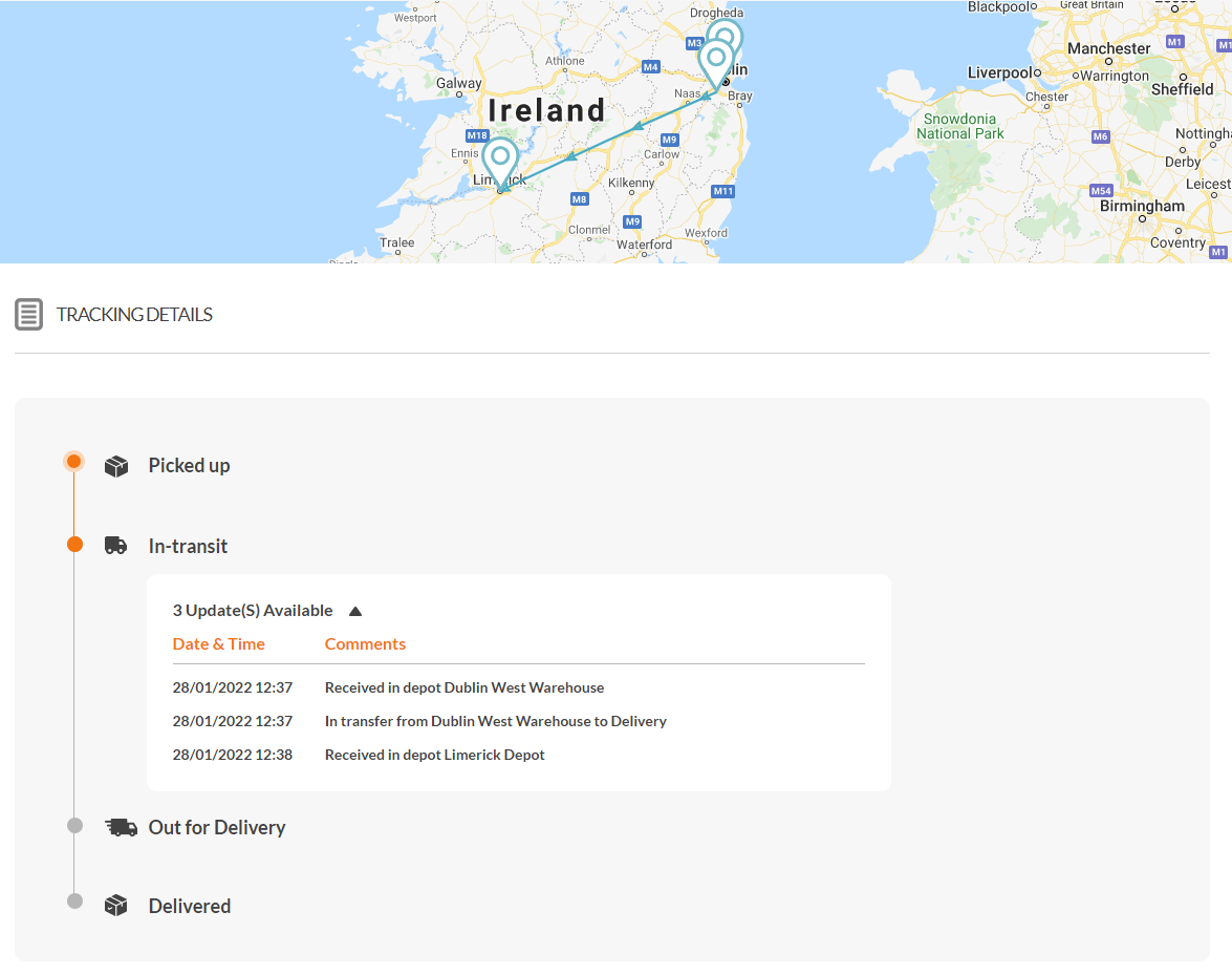 screenshot of Zoom Courier Software